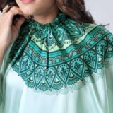 Free Hand Stylish Satin Georgette Saree