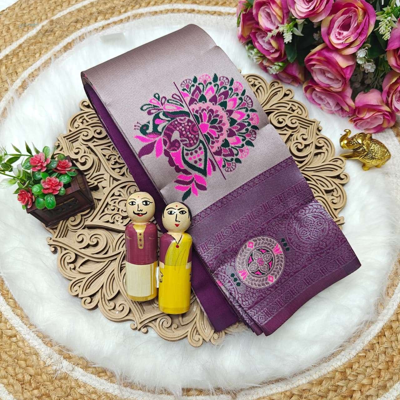 Kupéra Digital Meena Tissue Saree