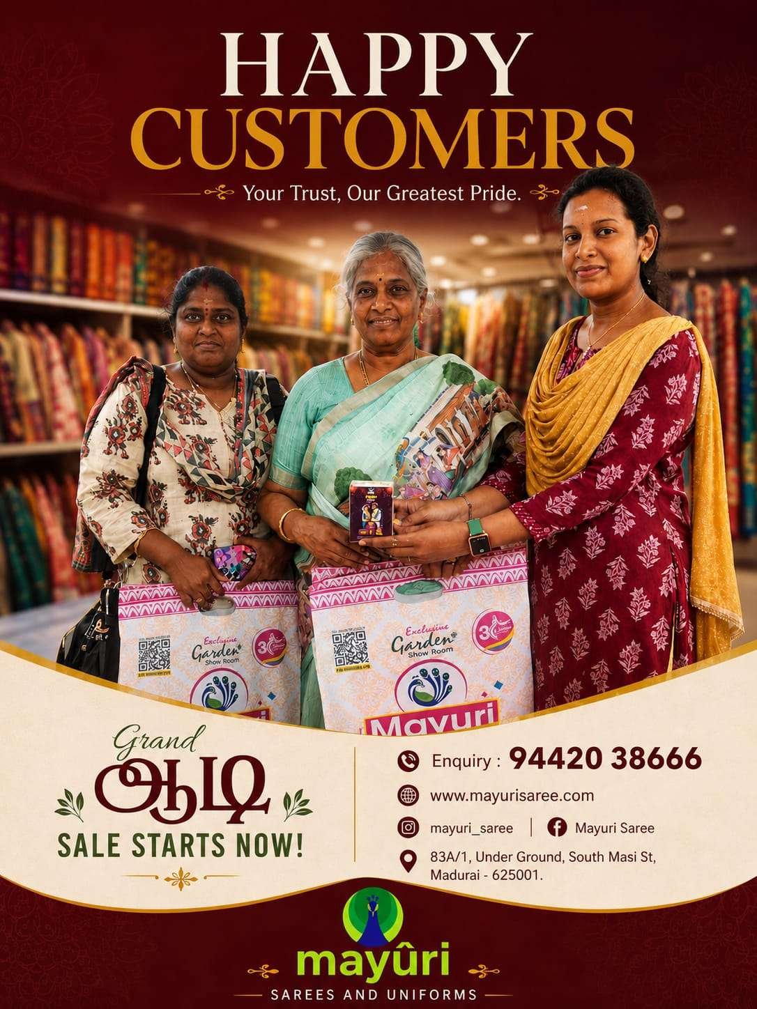 Mayuri Sarees and Uniforms Happy Customers4
