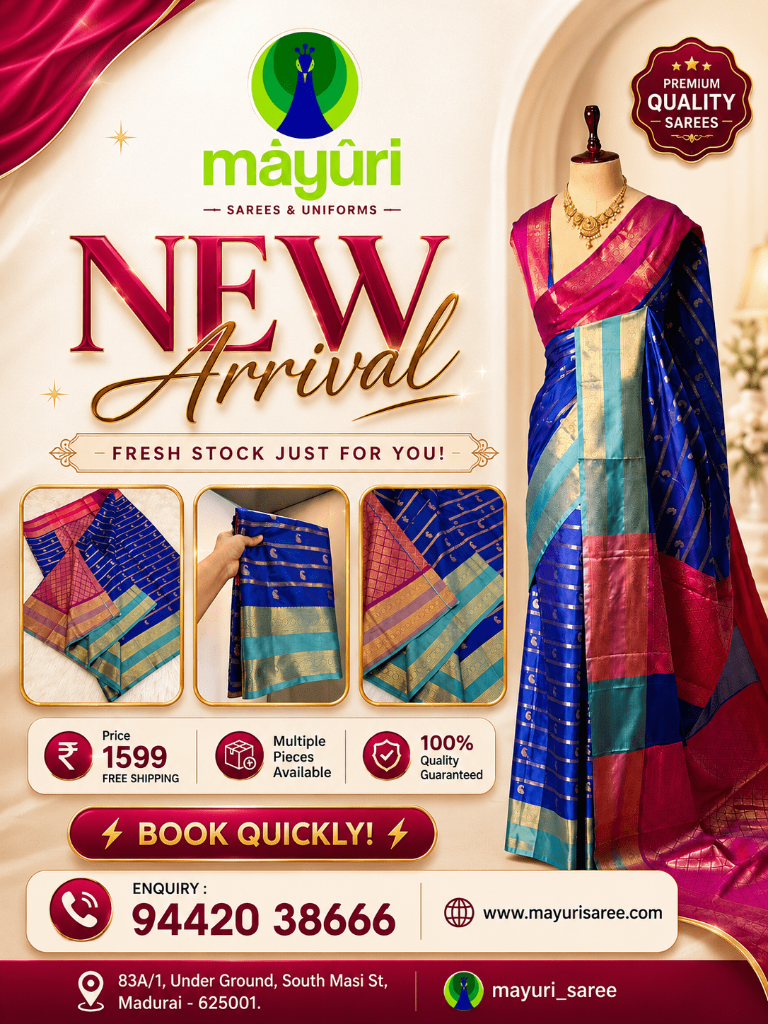 Mayuri Sarees and Uniforms New Arrival
